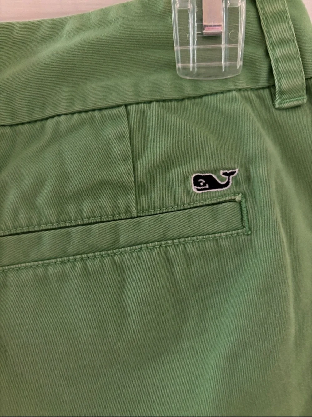Vineyard Vines Women’s Kelly Green Chino Shorts Size 4 - Picture 5 of 5